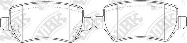 NiBK PN0329 Колодки гальмівні. дискові 