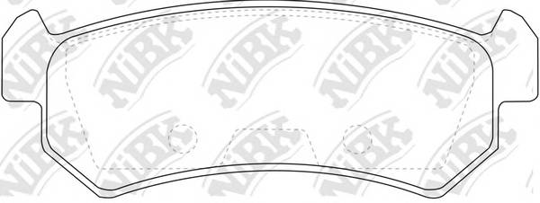 NiBK PN0376 Колодки гальмівні дискові P