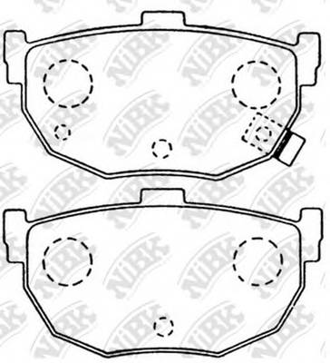 NiBK PN2130 Колодки гальмівні дискові P