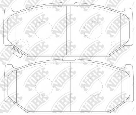 NiBK PN9529 Колодки гальмівні дискові P... NiBK PN9529 Колодки гальмівні дискові P...