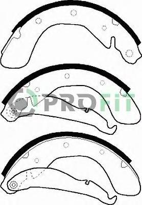 PROFIT 5001-0334 Колодки гальмівні барабанн