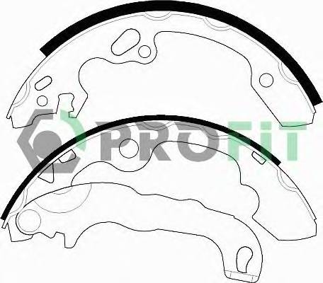 PROFIT 5001-0565 Колодки гальмівні барабанн... PROFIT 5001-0565 Колодки гальмівні барабанн...