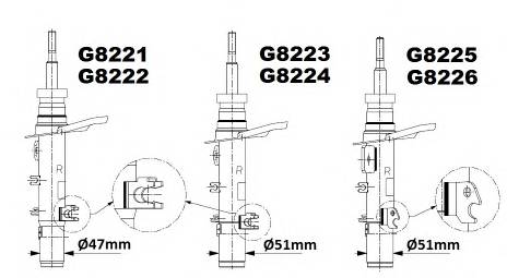 MONROE G8222 Амортизатор MONROE G8222 Амортизатор