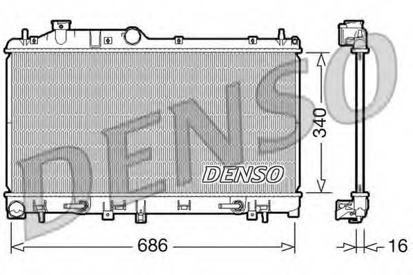 DENSO DRM36009 Радиатор, охлаждение двига... DENSO DRM36009 Радиатор, охлаждение двига...