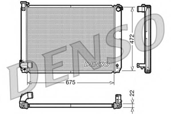 DENSO DRM51005 Радіатор, охолодження двиг... DENSO DRM51005 Радіатор, охолодження двиг...