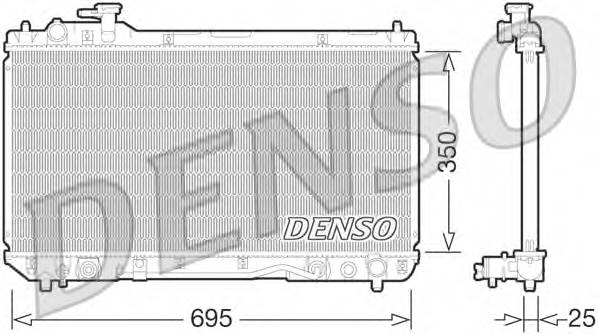 DENSO DRM50063 Радиатор, охлаждение двига