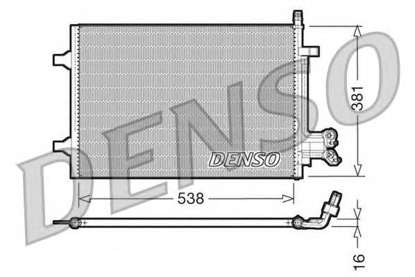 DENSO DCN10022 Конденсатор, кондиционер DENSO DCN10022 Конденсатор, кондиционер