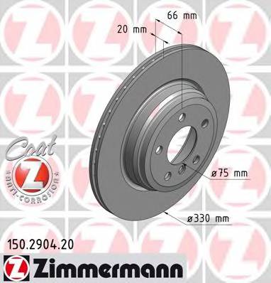 ZIMMERMANN 150.2904.20 Тормозной диск