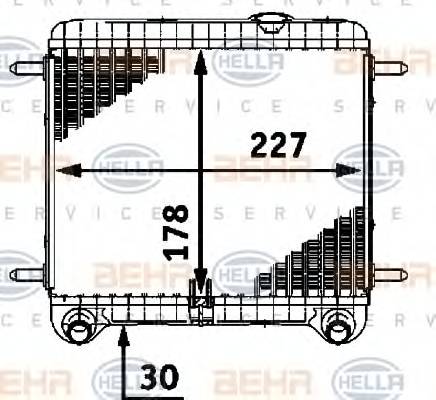 HELLA 8MK 376 718-561 Радиатор, охлаждение двига... HELLA 8MK 376 718-561 Радиатор, охлаждение двига...