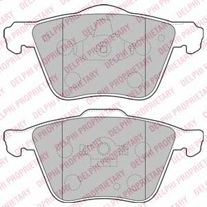 DELPHI LP1821 Комплект тормозных колодок