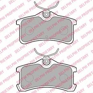 DELPHI LP1917 Комплект гальмівних колодо...