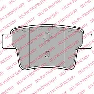 DELPHI LP1957 Комплект тормозных колодок