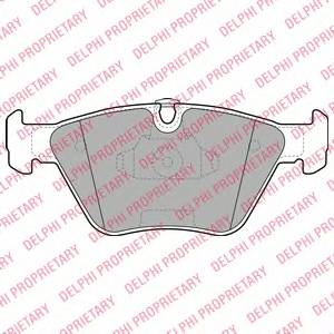 DELPHI LP1962 Комплект тормозных колодок