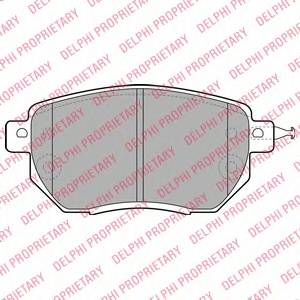 DELPHI LP1986 Комплект тормозных колодок