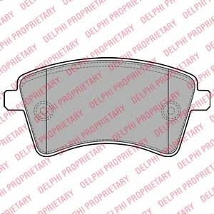 DELPHI LP2078 Комплект гальмівних колодо...
