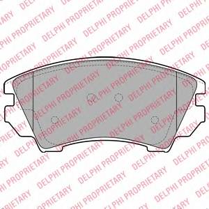 DELPHI LP2081 Комплект гальмівних колодо...