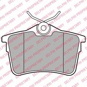 DELPHI LP2147 Комплект тормозных колодок