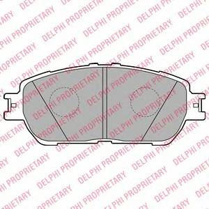 DELPHI LP2132 Комплект тормозных колодок... DELPHI LP2132 Комплект тормозных колодок...