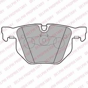DELPHI LP2256 Комплект гальмівних колодо...