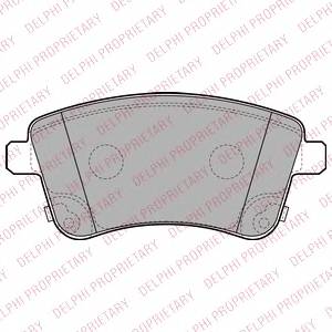 DELPHI LP2203 Комплект тормозных колодок