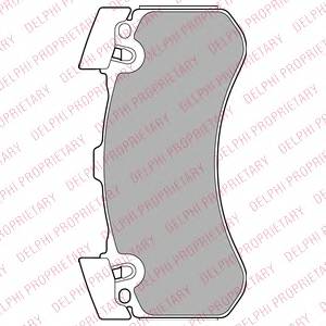 DELPHI LP2283 Комплект тормозных колодок