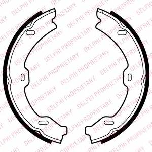 DELPHI LS2040 Комплект тормозных колодок...