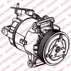 DELPHI TSP0155927 Компрессор, кондиционер DELPHI TSP0155927 Компрессор, кондиционер