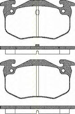 TRISCAN 8110 10943 Комплект тормозных колодок