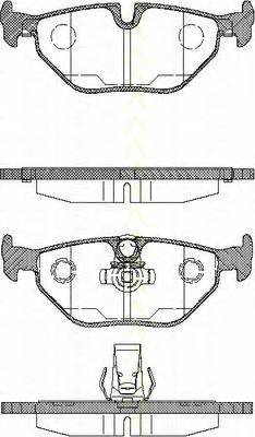 TRISCAN 8110 11003 Комплект тормозных колодок