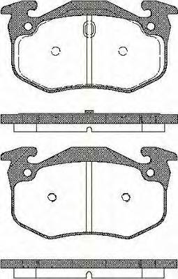 TRISCAN 8110 25001 Комплект тормозных колодок