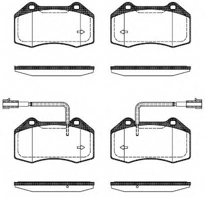 ROADHOUSE 21113.22 Комплект тормозных колодок