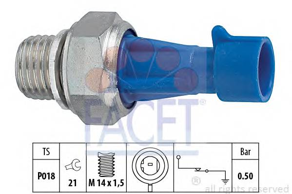 FACET 7.0143 Датчик давления масла FACET 7.0143 Датчик давления масла
