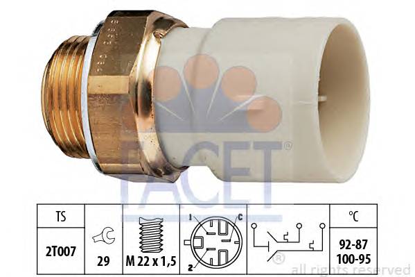 FACET 7.5663 Термовыключатель, вентилят...