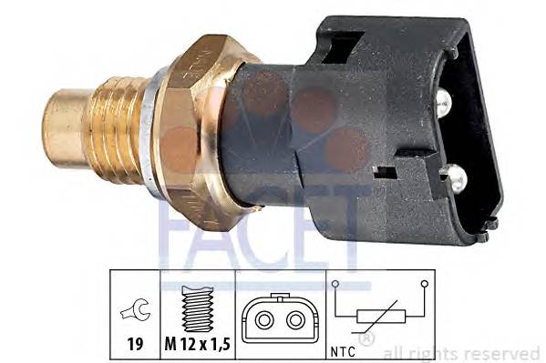 FACET 7.3109 Датчик, температура масла; �...