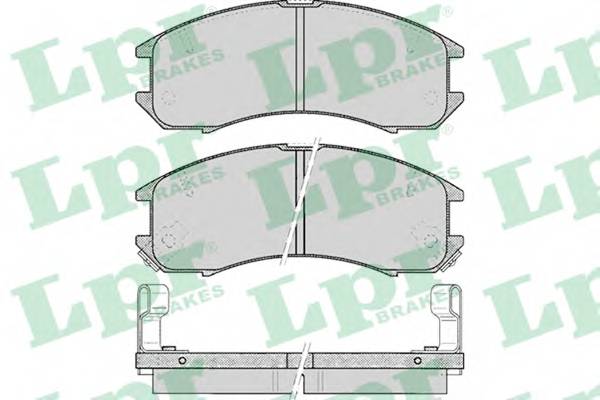 LPR 05P036 Комплект тормозных колодок
