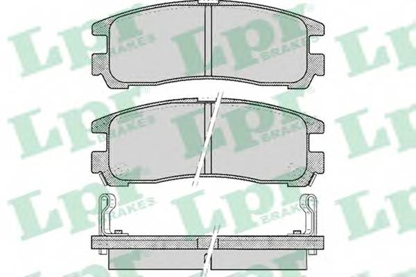LPR 05P043 Комплект тормозных колодок