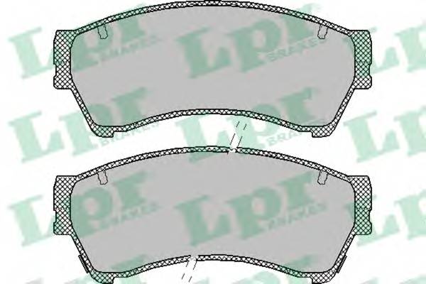 LPR 05P1413 Комплект тормозных колодок...