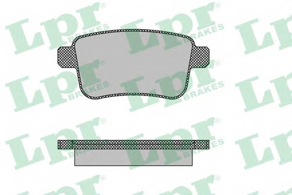 LPR 05P1487 Комплект гальмівних колодо... LPR 05P1487 Комплект гальмівних колодо...