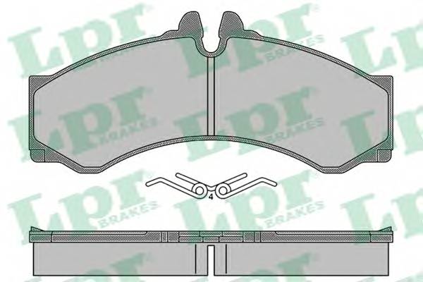 LPR 05P1517 Комплект тормозных колодок...