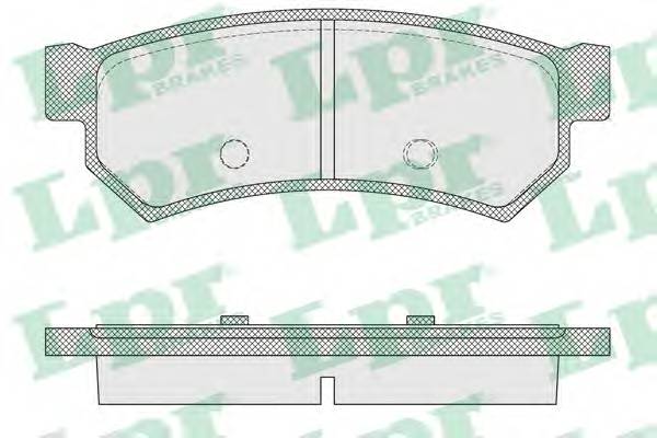 LPR 05P1564 Комплект тормозных колодок