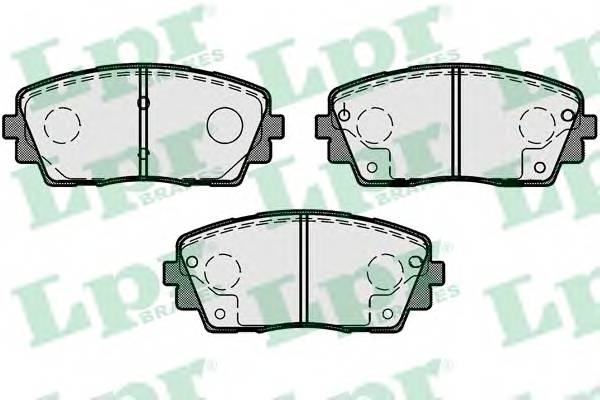 LPR 05P1726 Комплект гальмівних колодо...