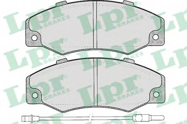 LPR 05P276 Комплект тормозных колодок
