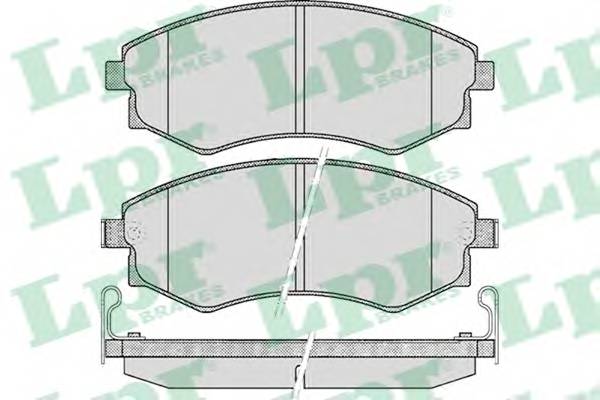 LPR 05P348 Комплект тормозных колодок