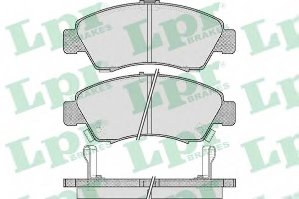 LPR 05P558 Комплект тормозных колодок