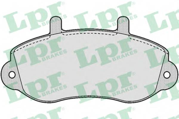 LPR 05P663 Комплект тормозных колодок