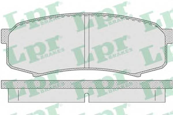LPR 05P749 Комплект тормозных колодок