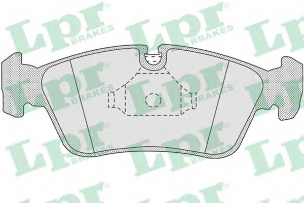 LPR 05P757 Комплект тормозных колодок