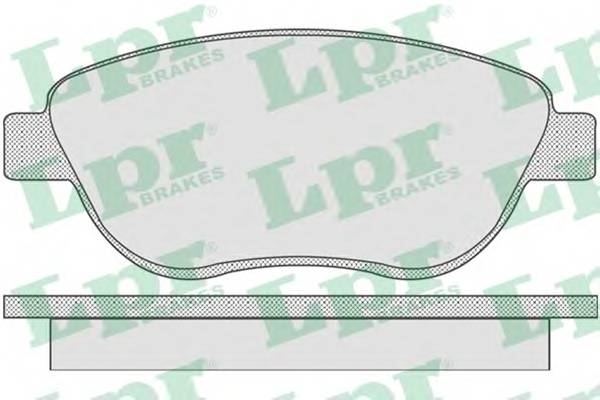 LPR 05P807 Комплект тормозных колодок