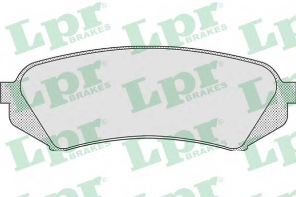 LPR 05P835 Комплект тормозных колодок