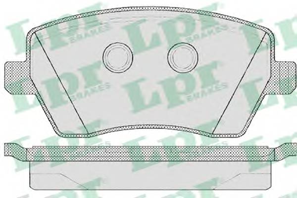 LPR 05P867 Комплект тормозных колодок